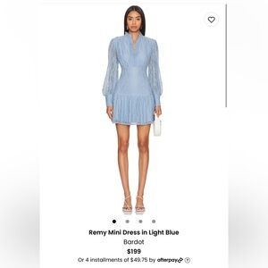 Bardot Remy Mini Dress in Light Blue